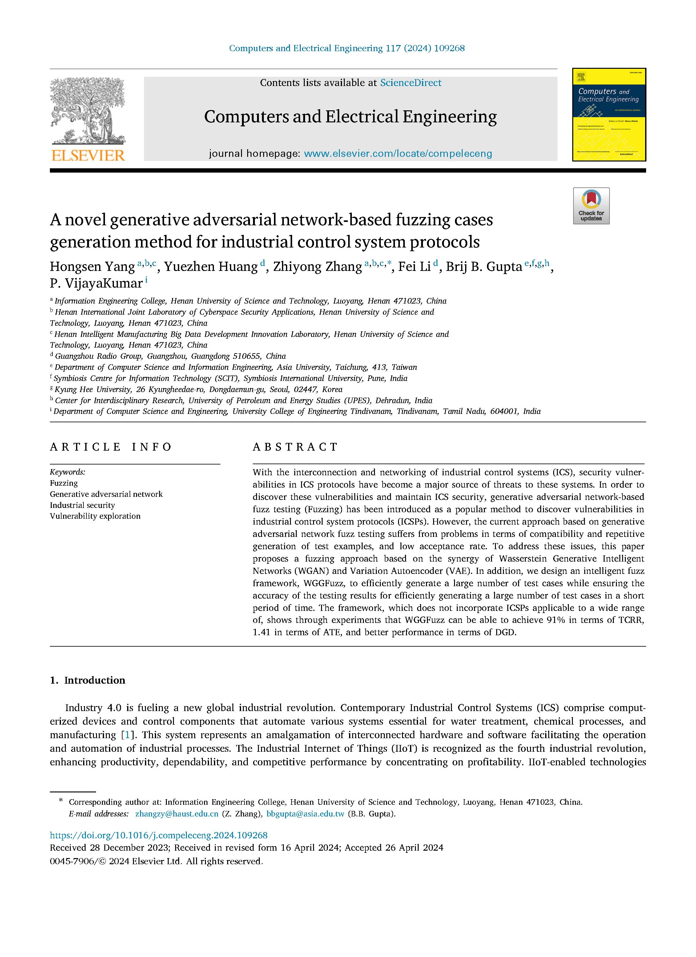 A novel generative adversarialtrial control system protocols 1