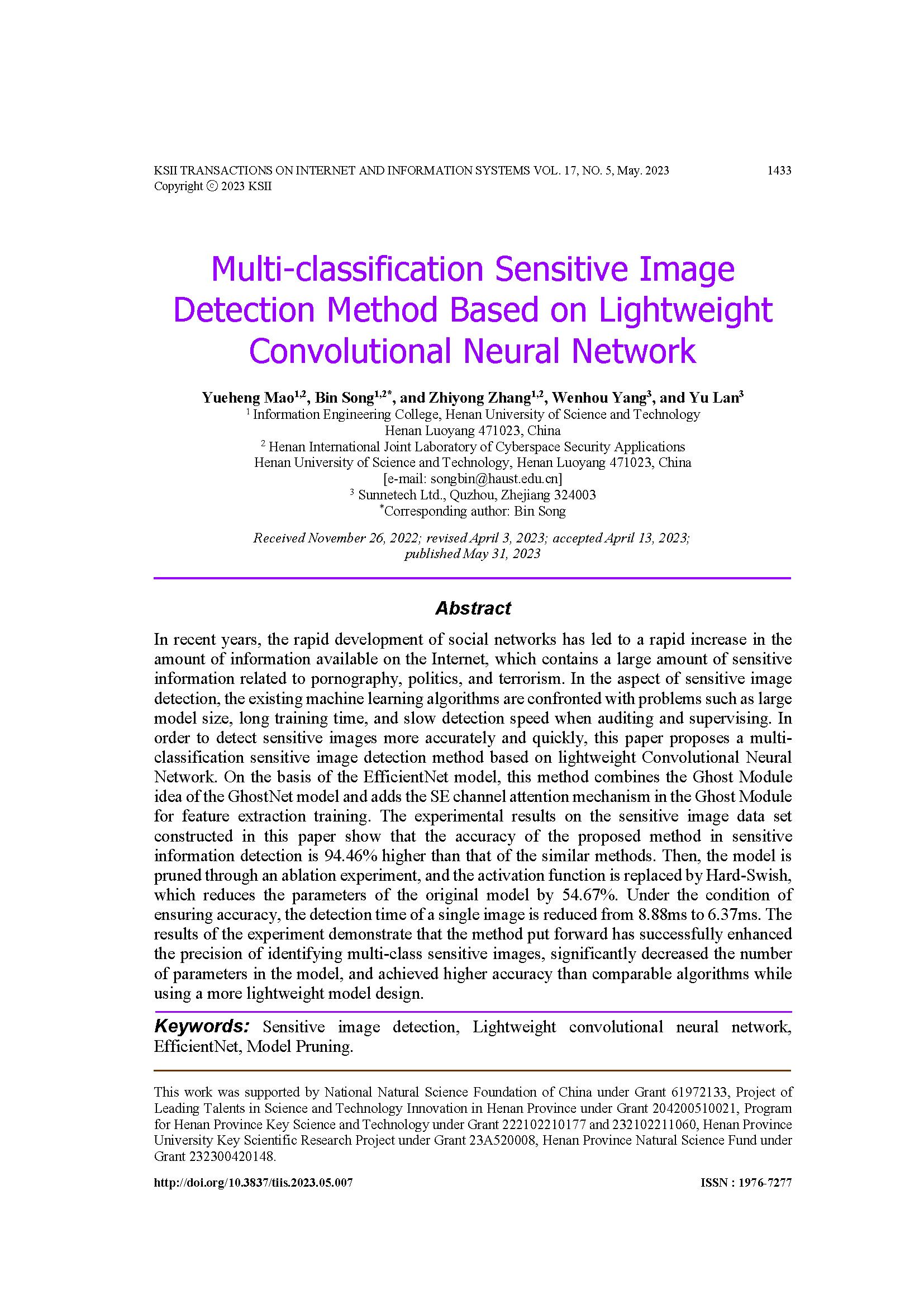 页面提取自－Multi-classification Sensitive Image Detection M