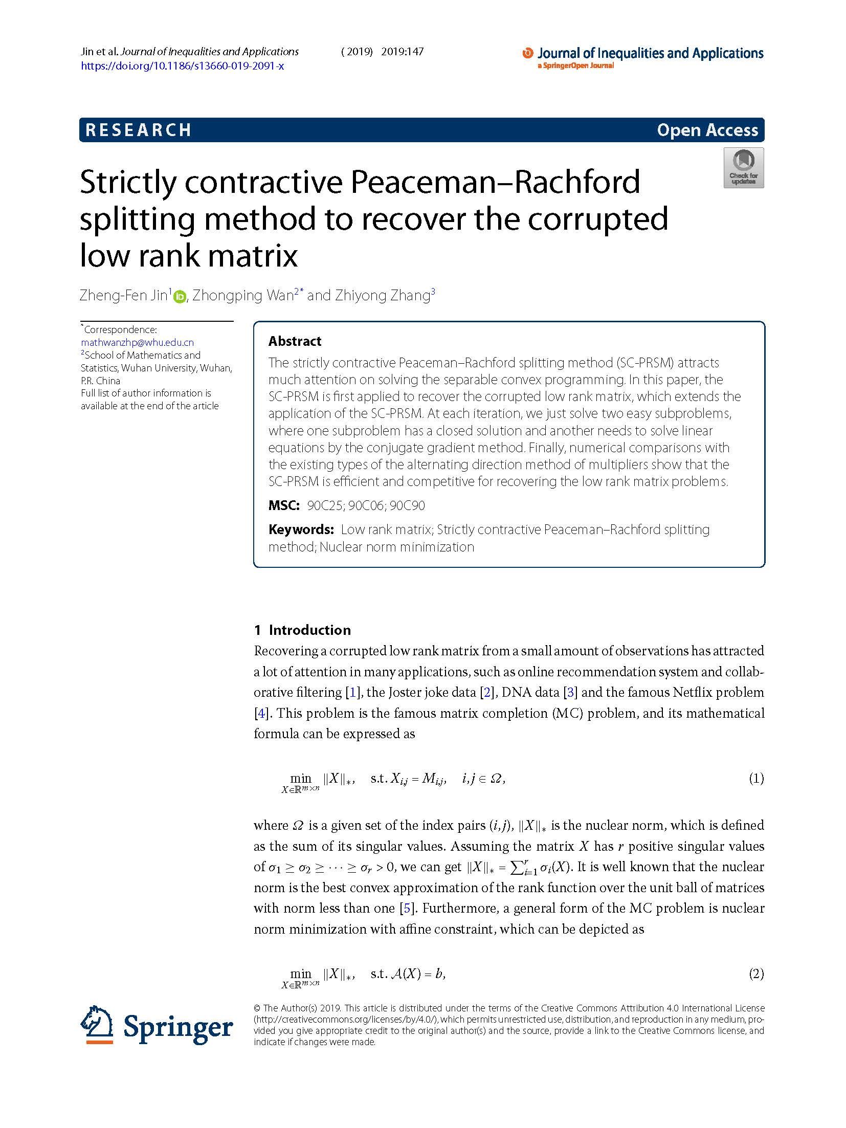 页面提取自－Strictly contractive Peaceman–Rachford splittin